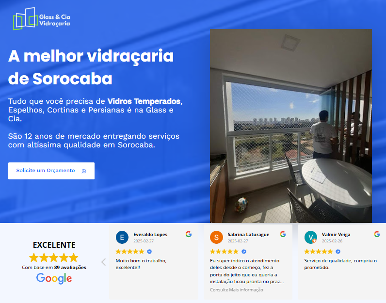 site para vidraçarias